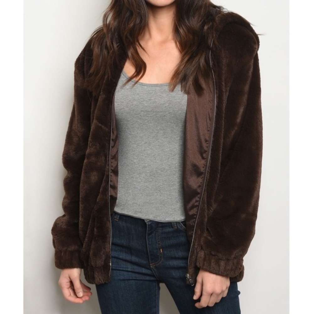 🐻LAST 1!🐻NWT~Luxurious Soft Teddy Bear Jacket - Picture 2 of 2